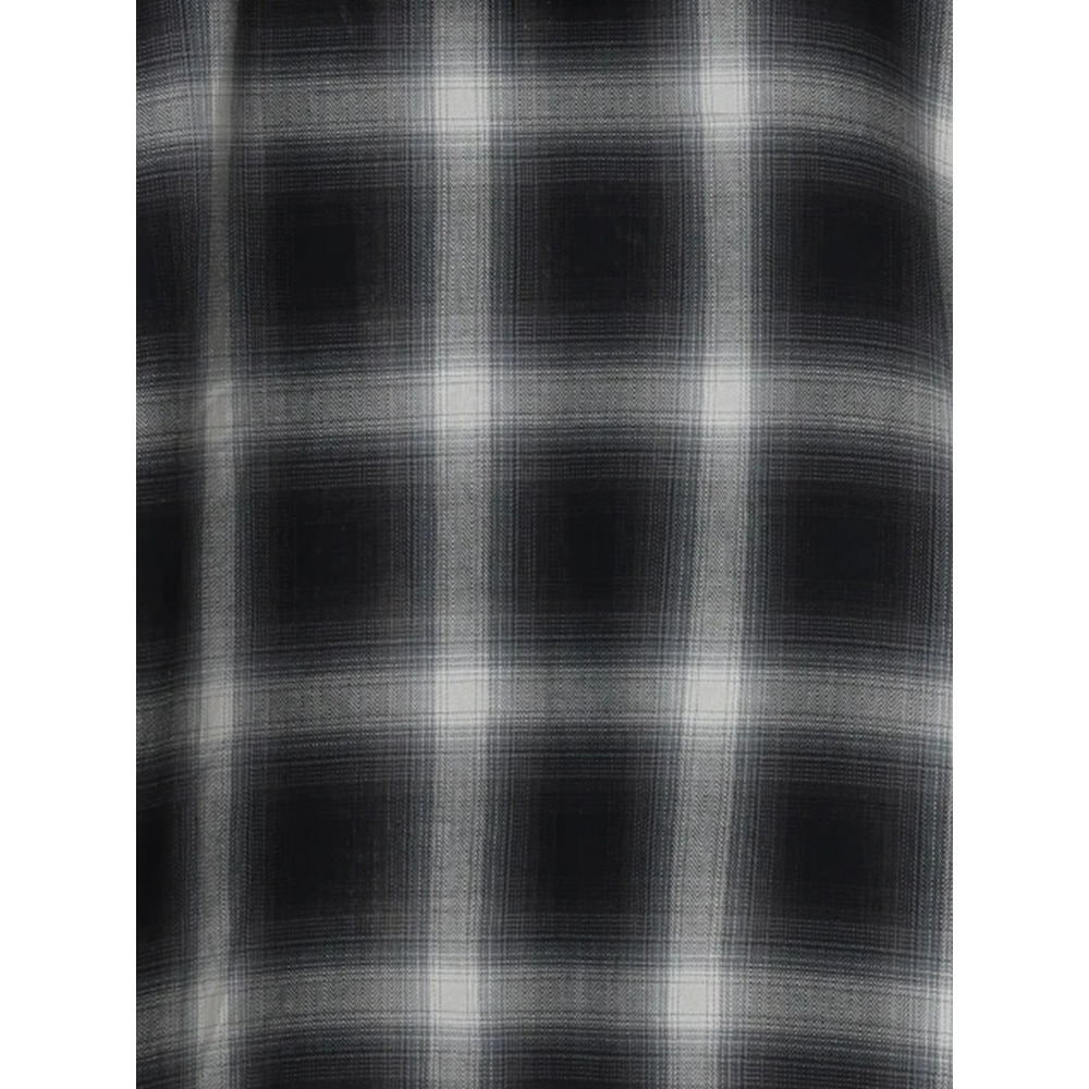 【WEB限定】チェック柄フードドロストシャツ23