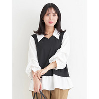 ベストドッキングプルオーバー(無地/ストライプ柄)