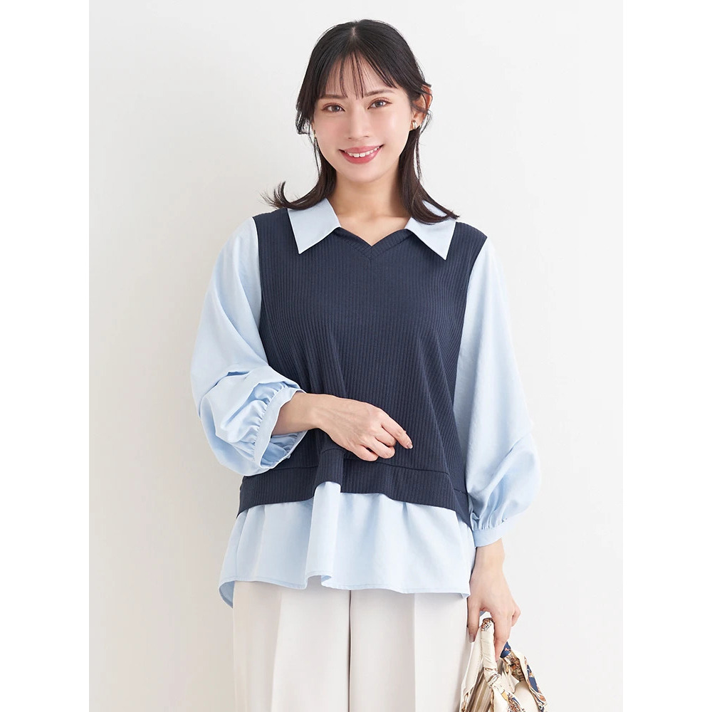 ベストドッキングプルオーバー(無地/ストライプ柄)1