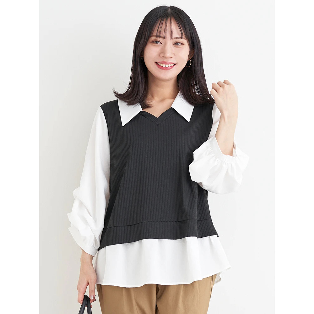 ベストドッキングプルオーバー(無地/ストライプ柄)19