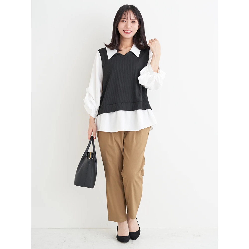 ベストドッキングプルオーバー(無地/ストライプ柄)21