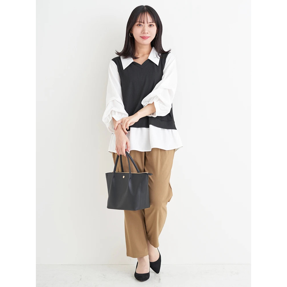 ベストドッキングプルオーバー(無地/ストライプ柄)23