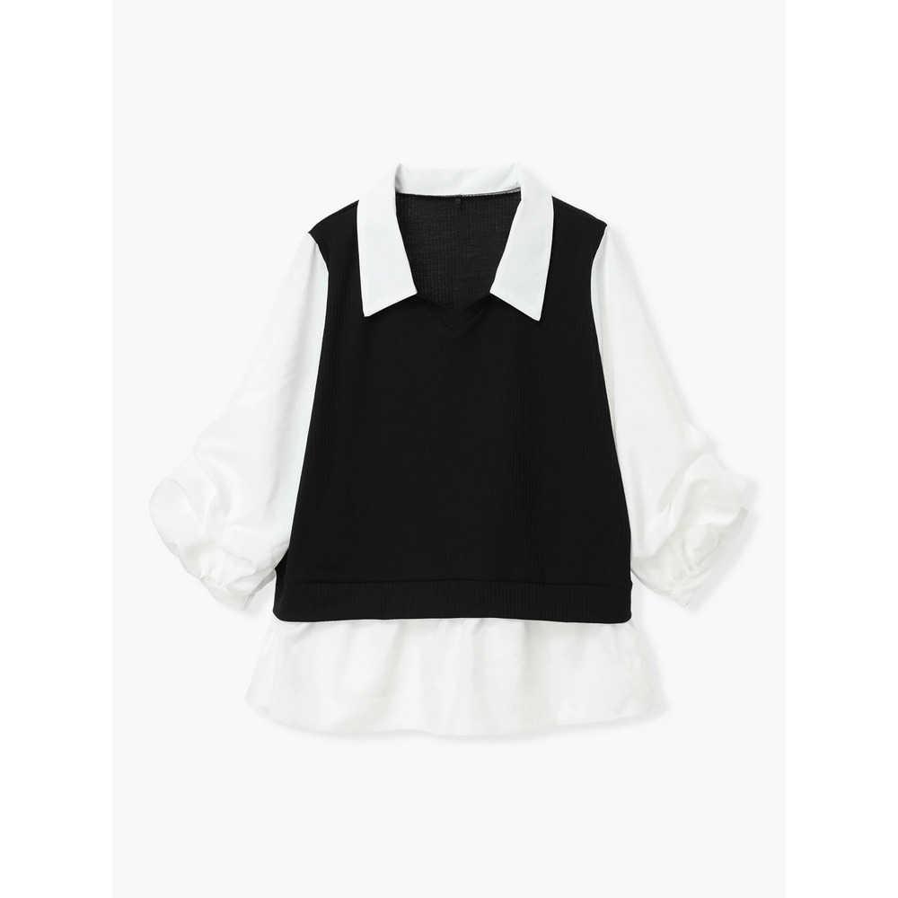 ベストドッキングプルオーバー(無地/ストライプ柄)24