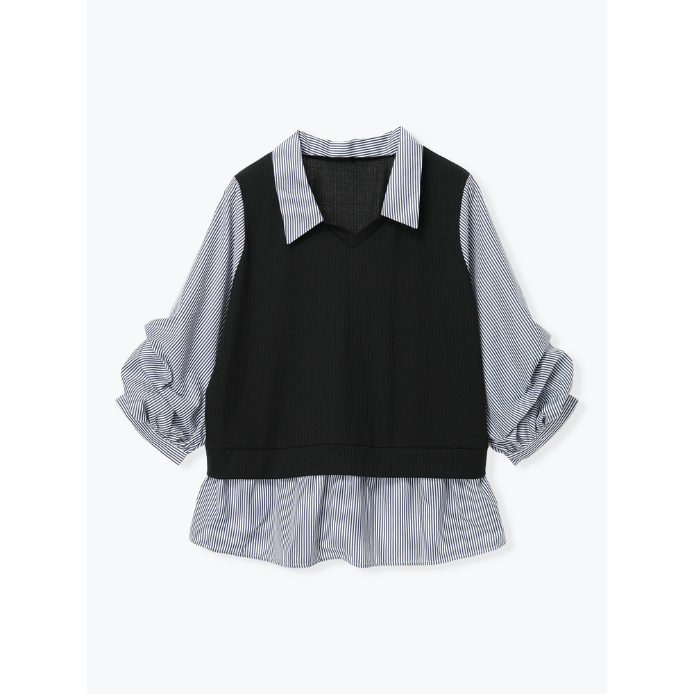 ベストドッキングプルオーバー(無地/ストライプ柄)25