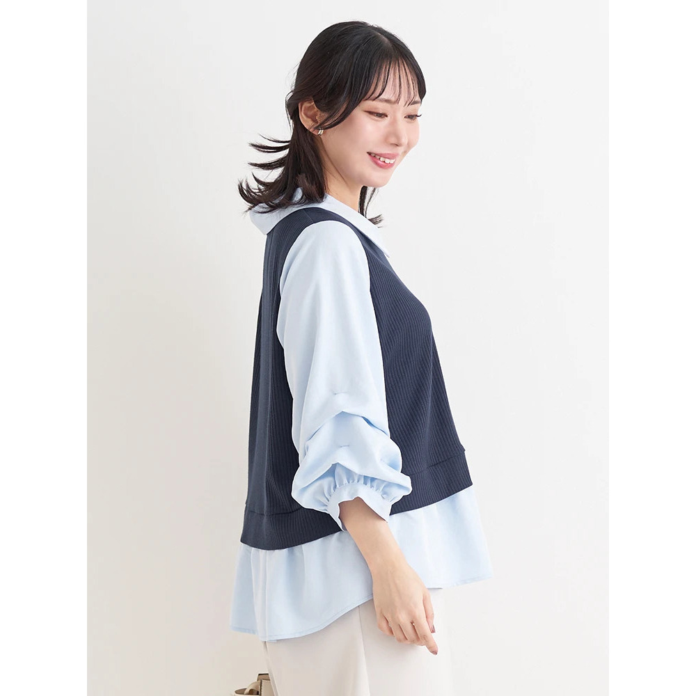 ベストドッキングプルオーバー(無地/ストライプ柄)3