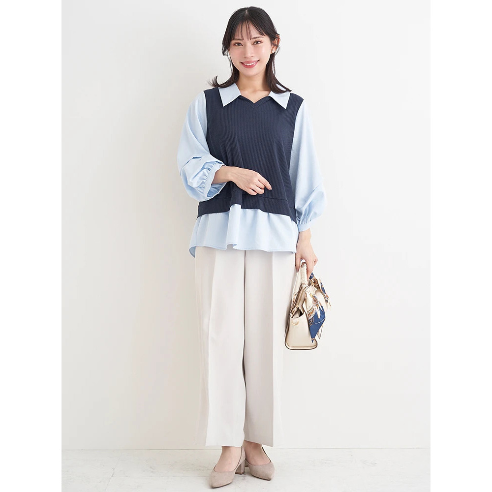 ベストドッキングプルオーバー(無地/ストライプ柄)7