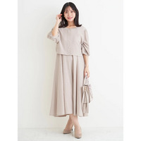 【マルチWAY】リボンカーディガン×キャミワンピース