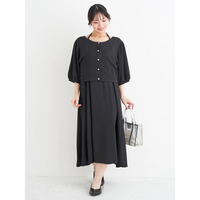 【マルチWAY】リボンカーディガン×キャミワンピース