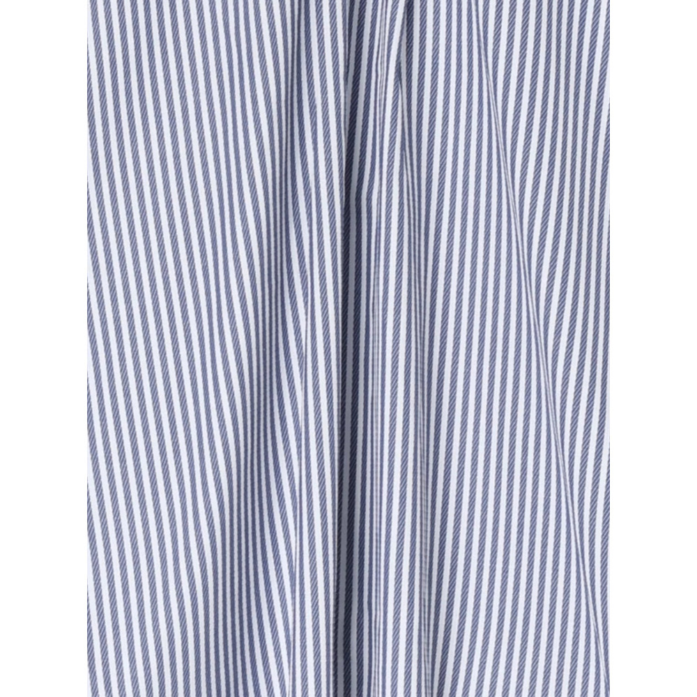 BACKレースアップストライプ柄裾タックスキッパーシャツ26