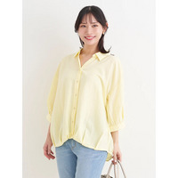 BACKレースアップ裾タックスキッパーシャツ