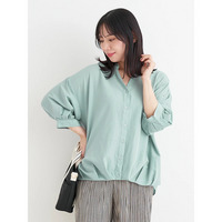 BACKレースアップ裾タックスキッパーシャツ