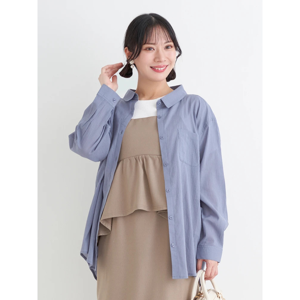 【らくちんケア】楊柳シアーシャツ