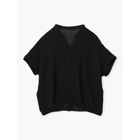 【接触冷感】[らくちんケア ]裾タックスキッパーブラウス（セットアップ可）