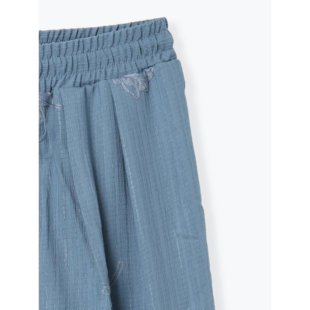 フラワー刺繍ワイドパンツ29