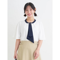 【ラクケア】マルチWAYボウタイブラウス