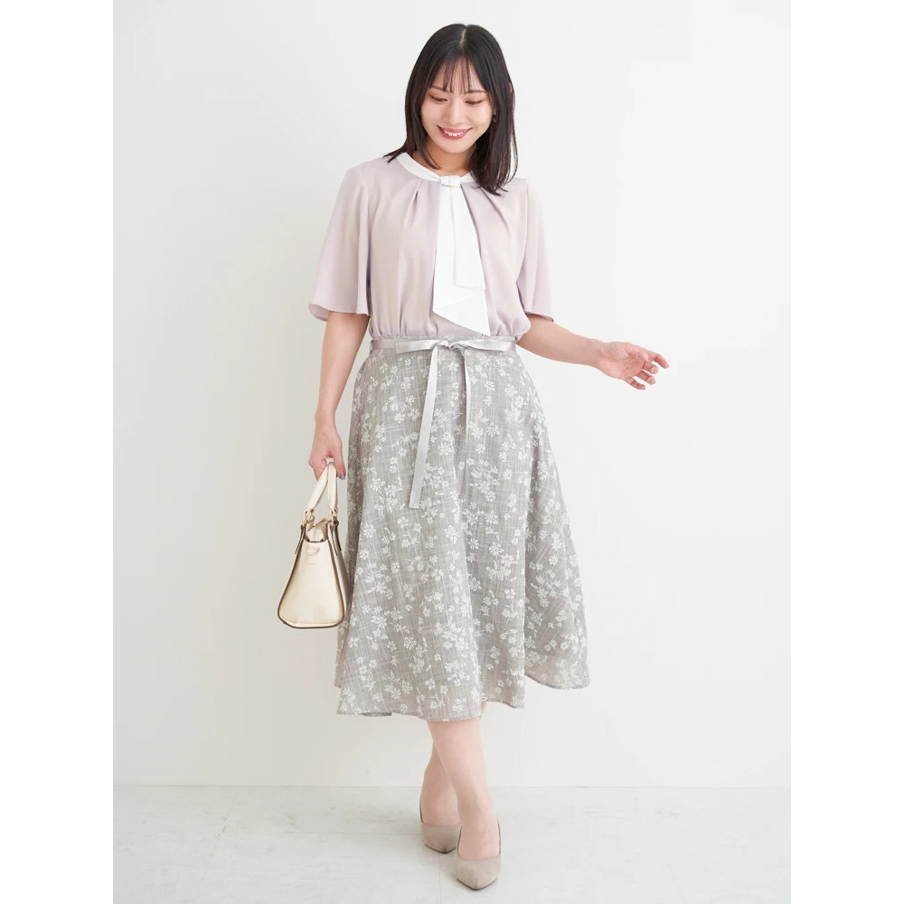 【ラクケア】マルチWAYボウタイブラウス14