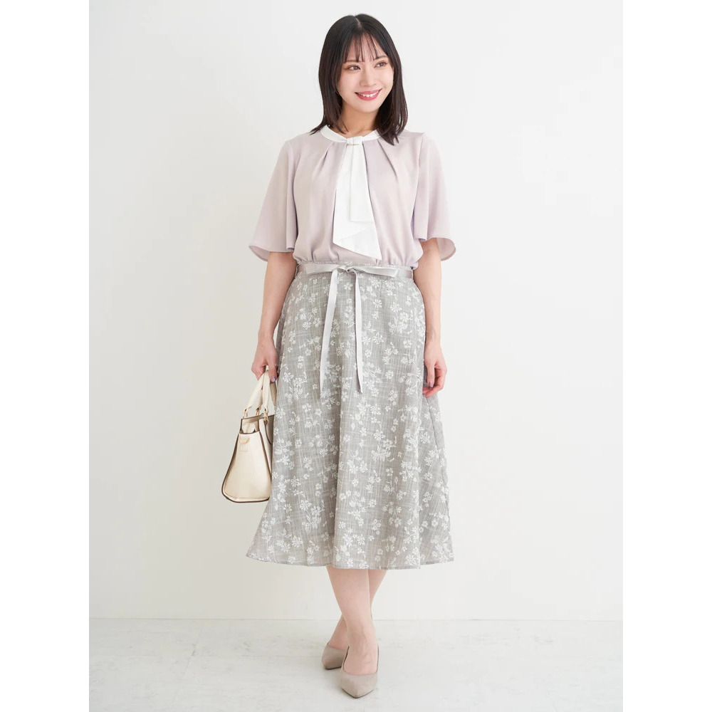 【ラクケア】マルチWAYボウタイブラウス15