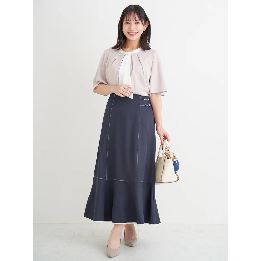 【ラクケア】マルチWAYボウタイブラウス18