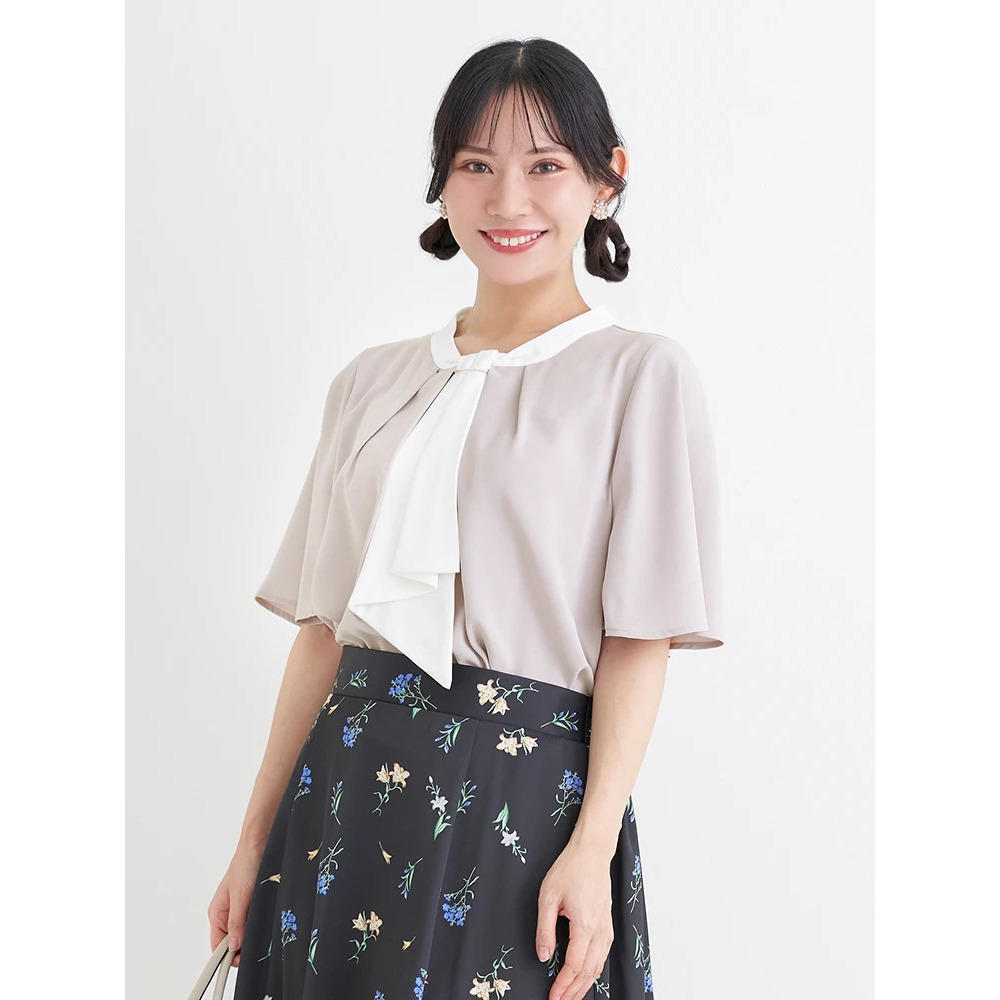 【ラクケア】マルチWAYボウタイブラウス2
