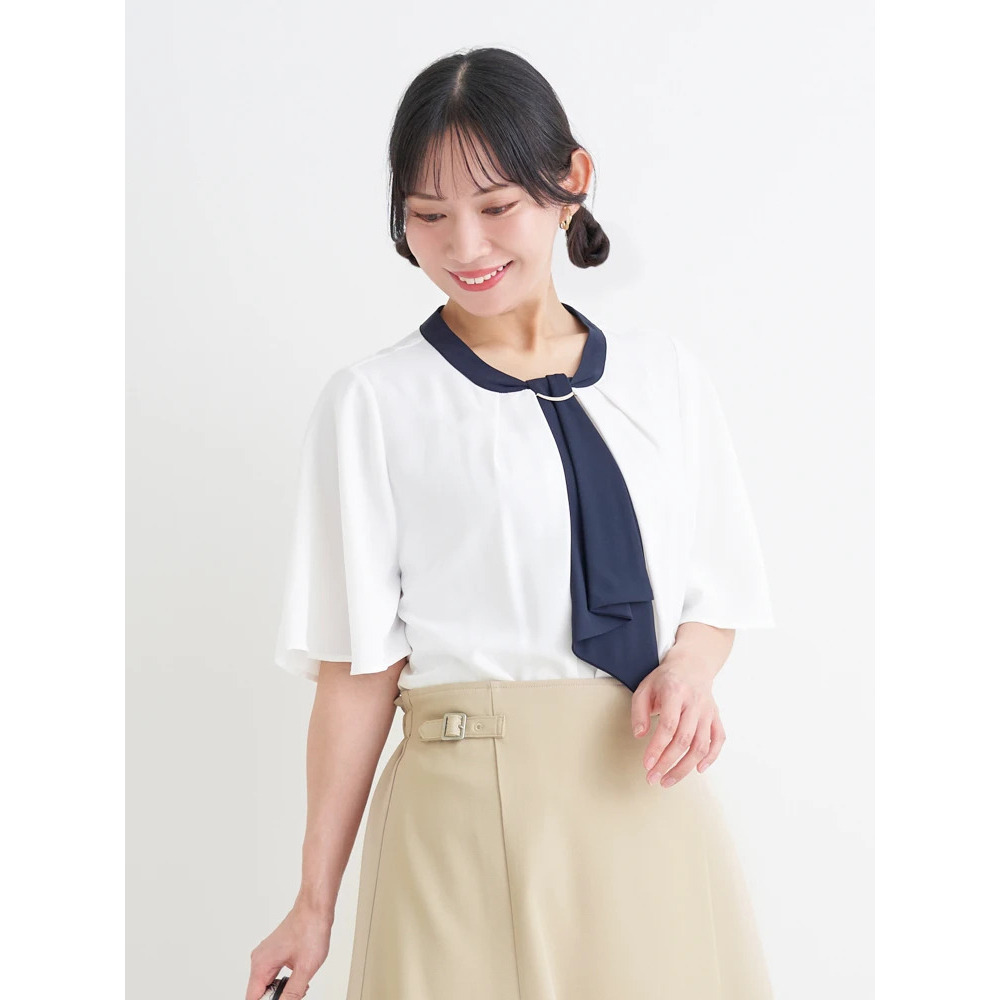 【ラクケア】マルチWAYボウタイブラウス20
