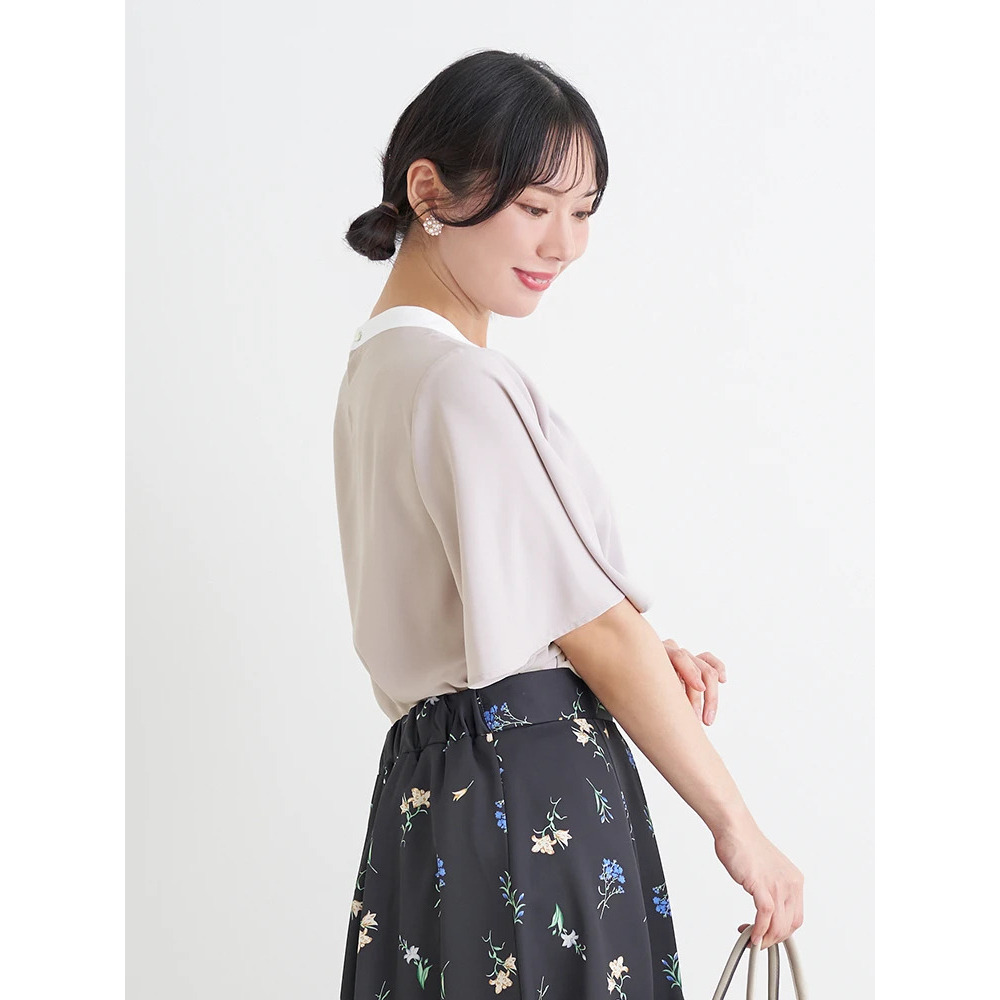 【ラクケア】マルチWAYボウタイブラウス3