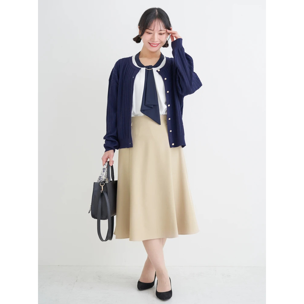 【ラクケア】マルチWAYボウタイブラウス30