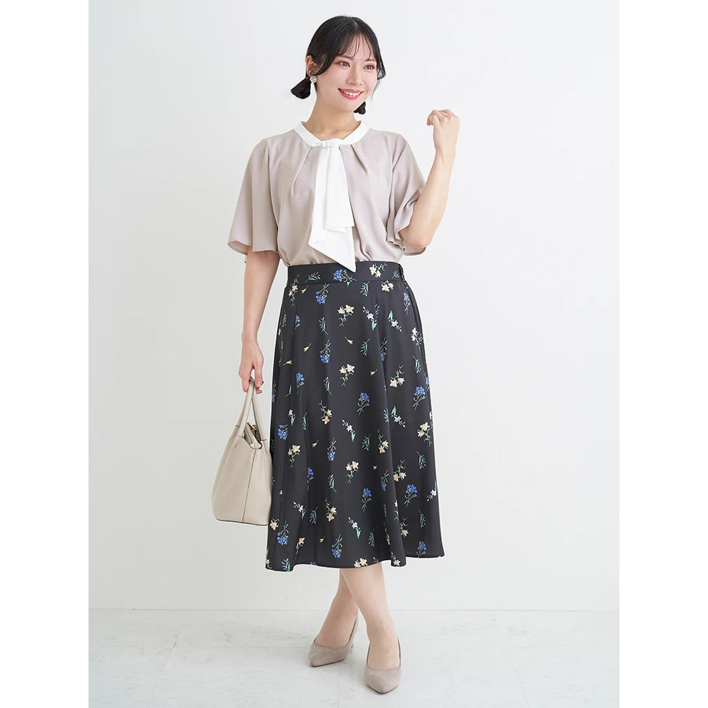 【ラクケア】マルチWAYボウタイブラウス7