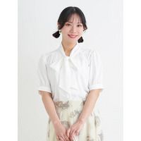 【ラクケア】ボウタイリボンブラウス