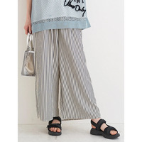 サッカーストライプワイドパンツ