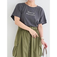【接触冷感】ターンバックラメロゴ刺繍シャツ