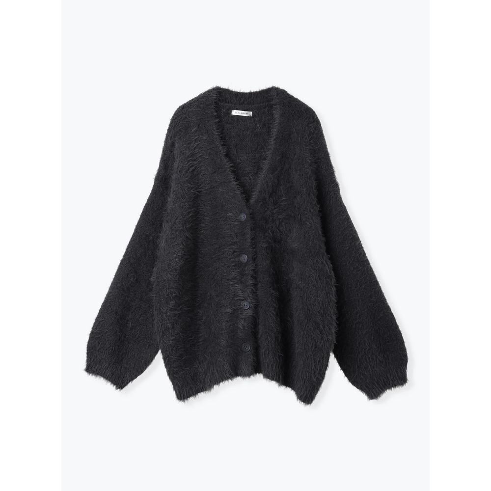 シャギーニットVネックゆるカーディガン28