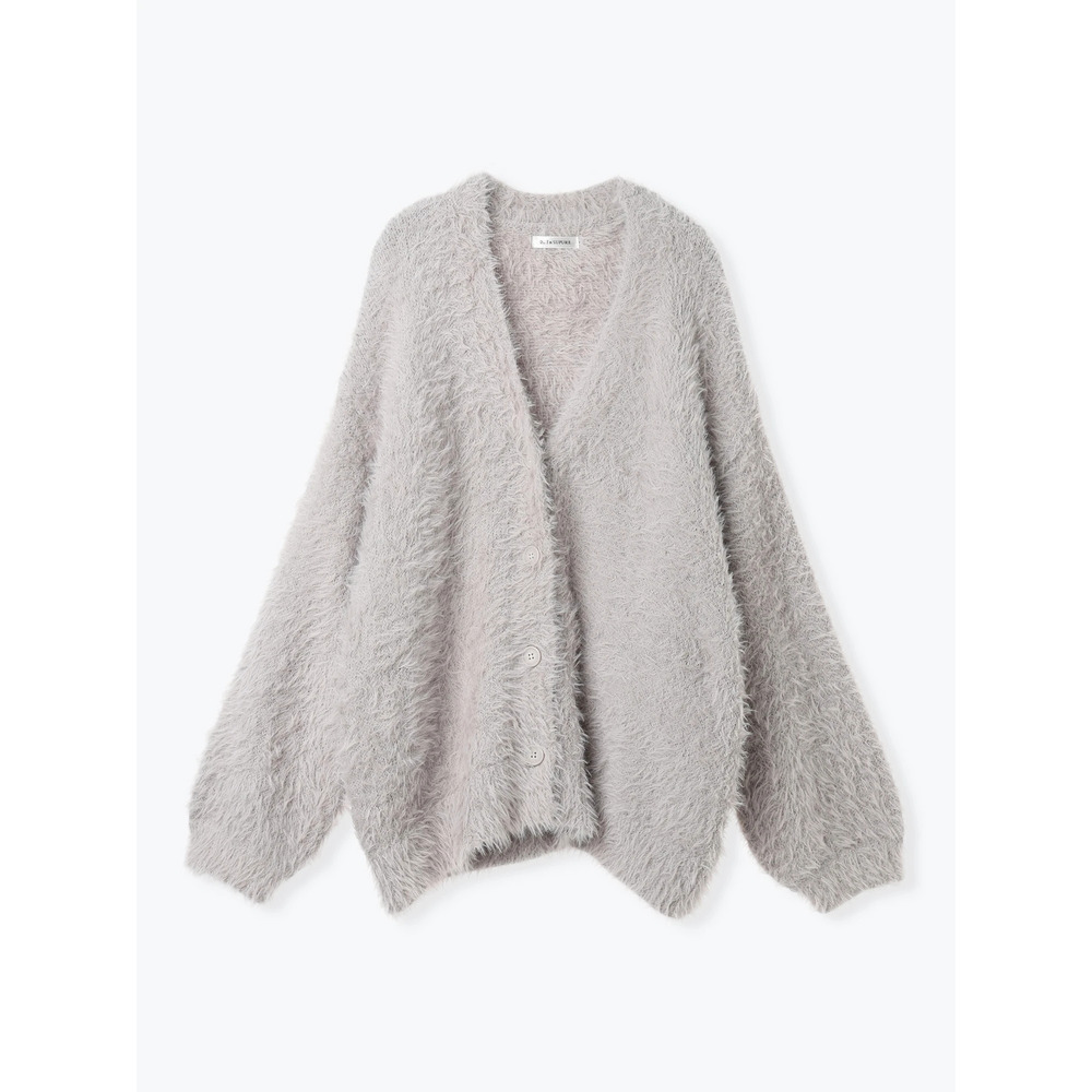 シャギーニットVネックゆるカーディガン29