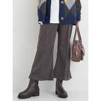 スエードポンチフレアパンツ
