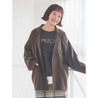 Wボタンシャツジャケット