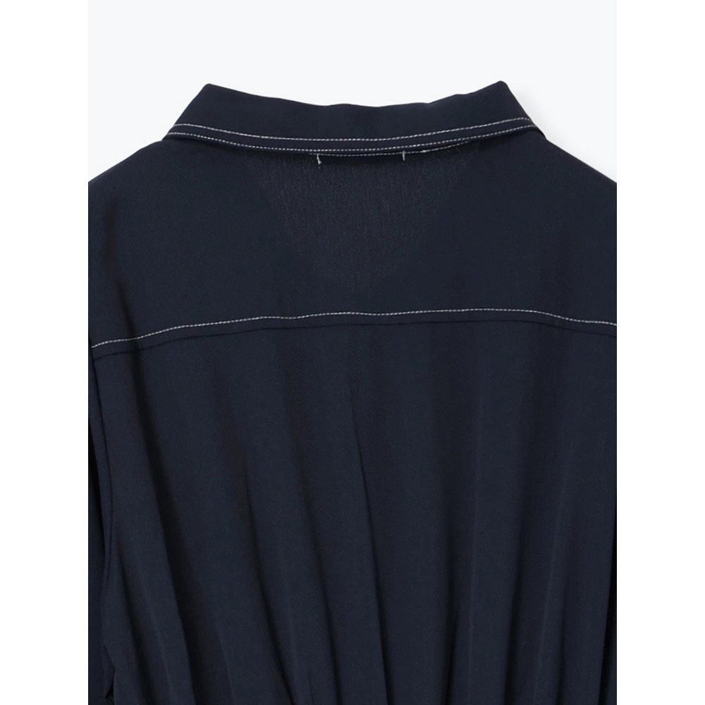 ポケットリボンハーフZIPワンピース16