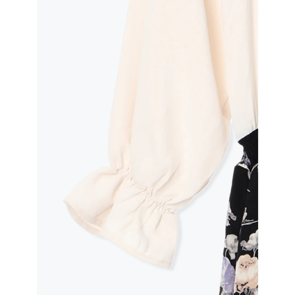 【WEB限定】花柄ドッキングワンピース30