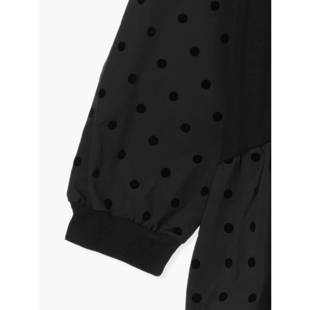 リブ×ドットペプラムトップス15