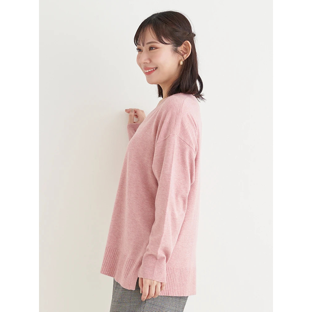 スフレタッチVネックニットトップス18