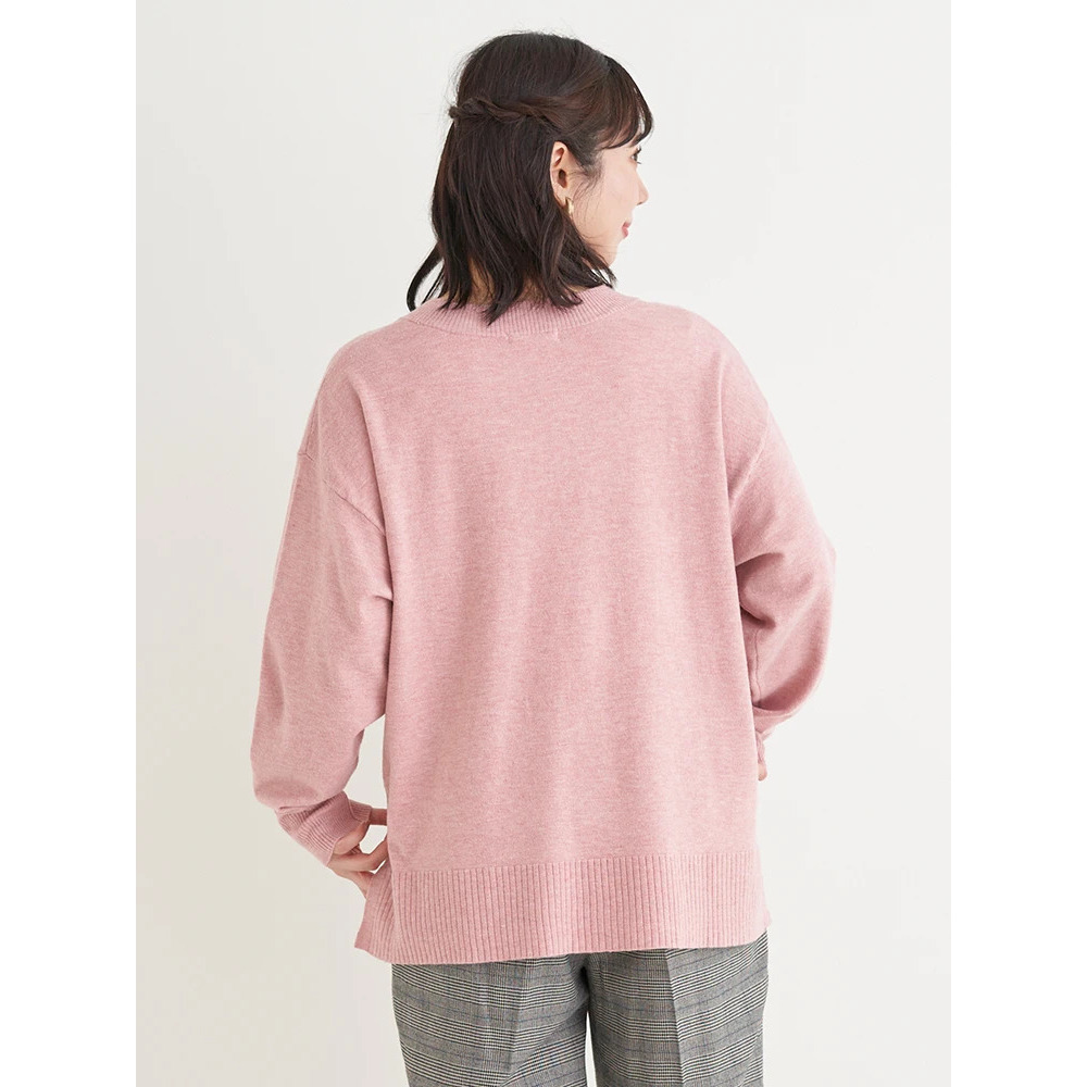 スフレタッチVネックニットトップス19