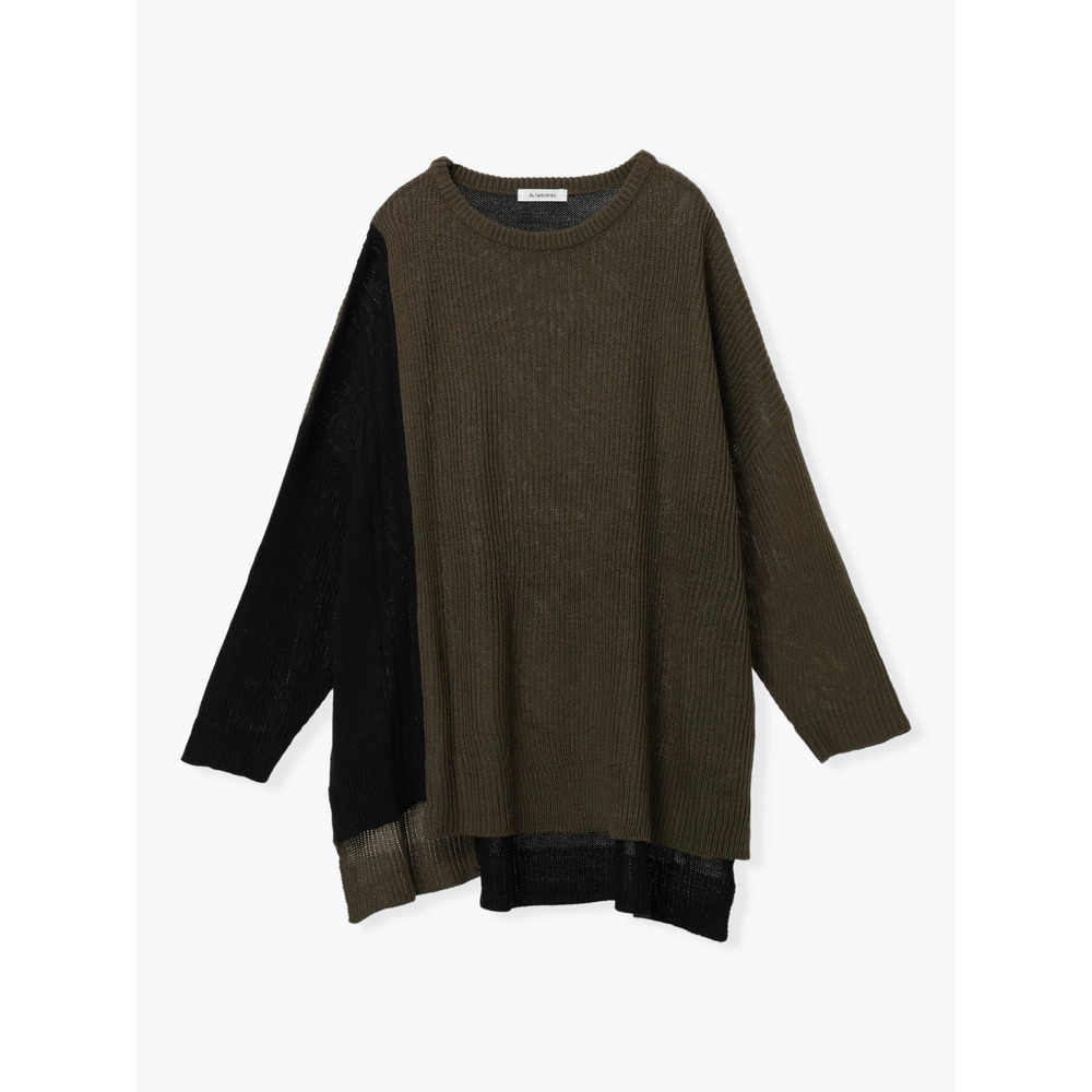 パッチワークニットプルオーバー27