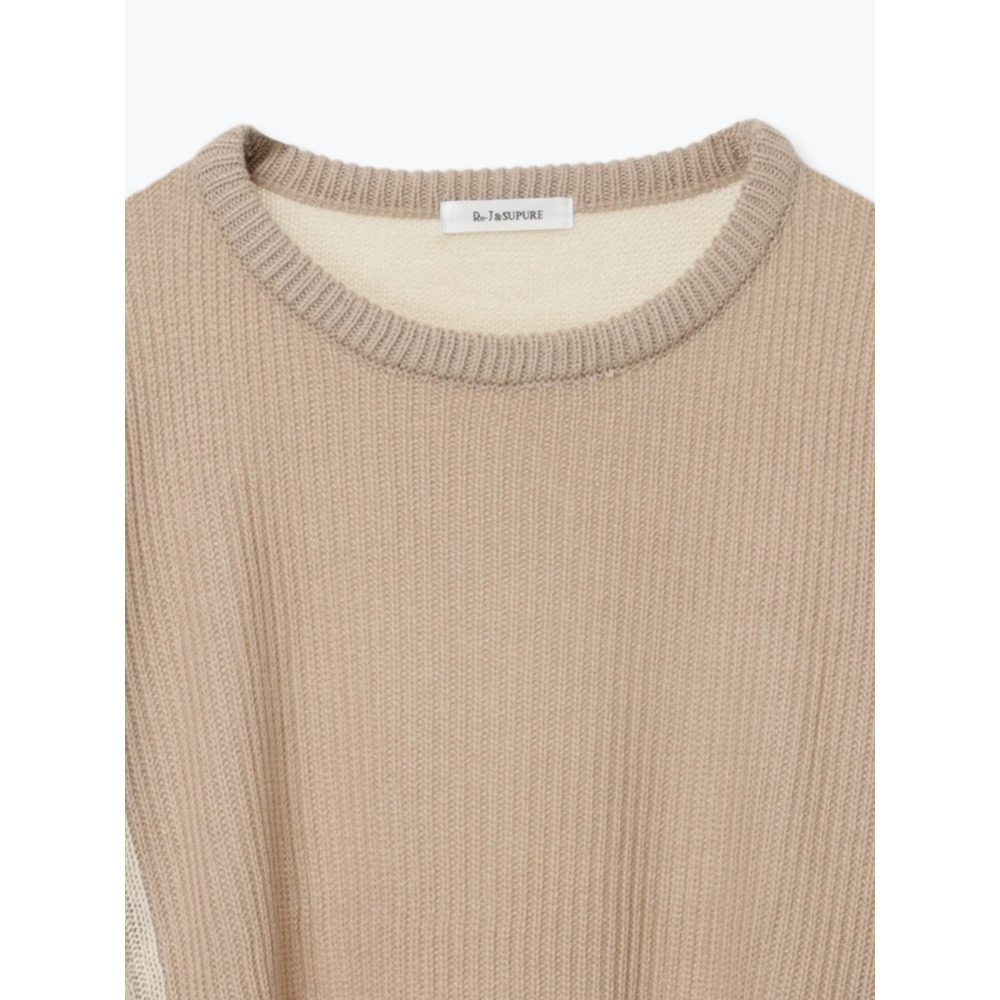 パッチワークニットプルオーバー30