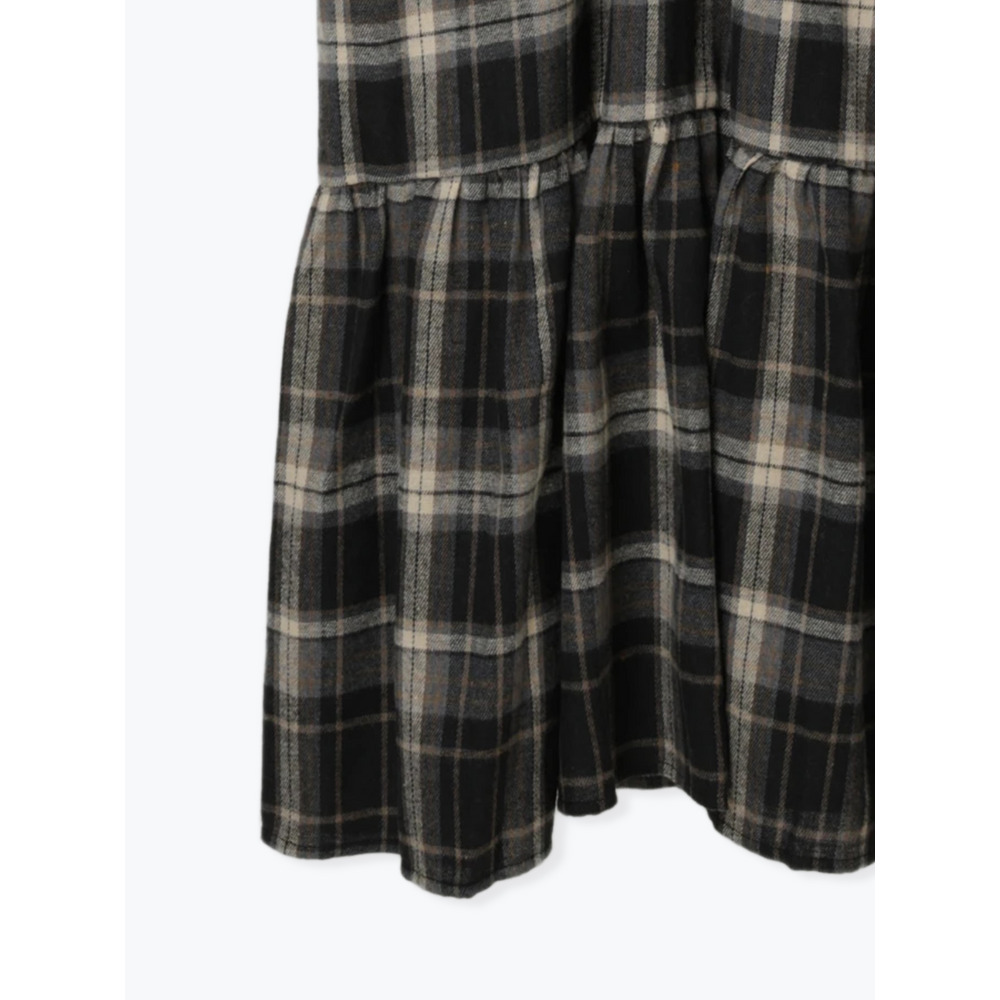 チェック柄シャーリングワンピース19