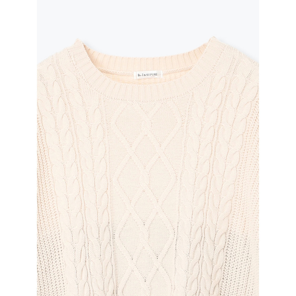 デニム切替ニットトップス18