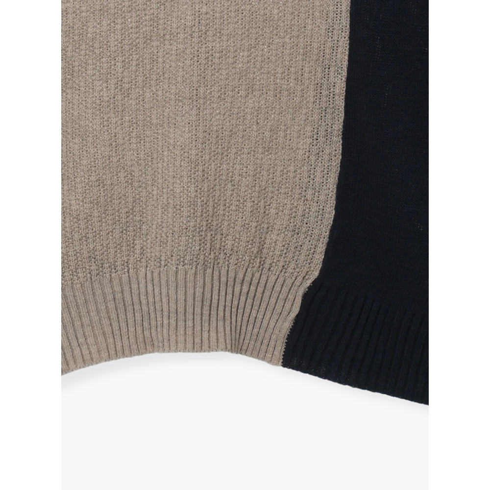 配色ニットプルオーバー25