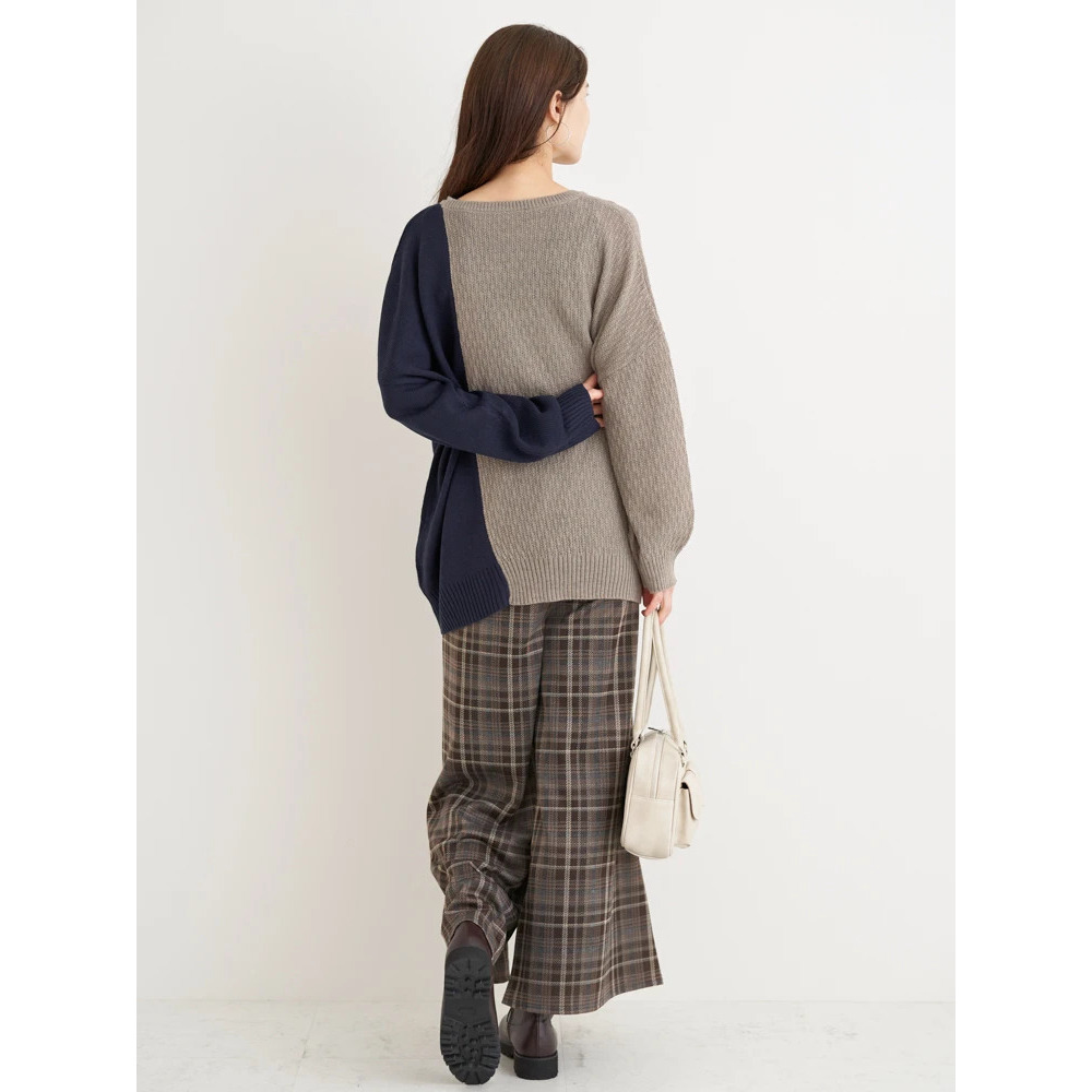 配色ニットプルオーバー9