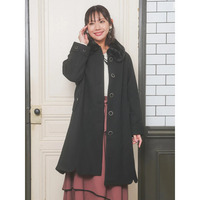 2WAYウール混フェイクファーコート