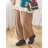 コーデュロイタックワイドパンツ