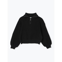 スポンディッシュハーフZIPニットトップス