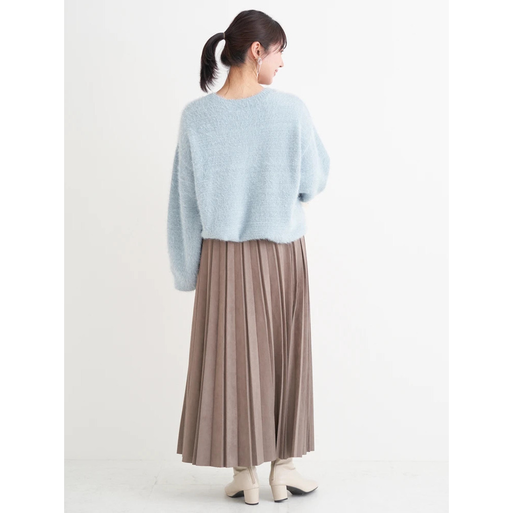 スエードポンチプリーツスカート11