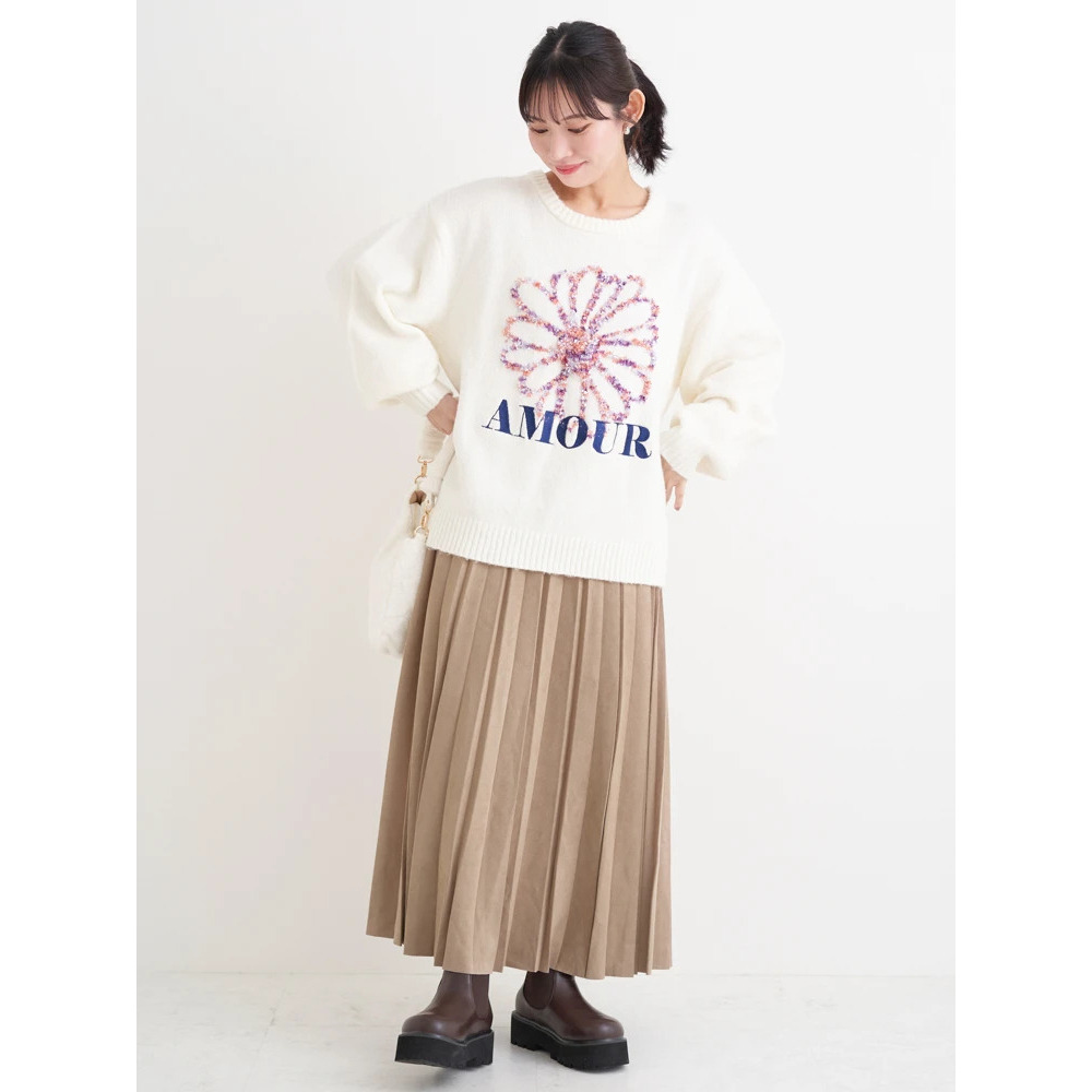 スエードポンチプリーツスカート14